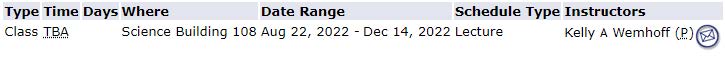 Emporium includes where, date range, schedule type and instructors
